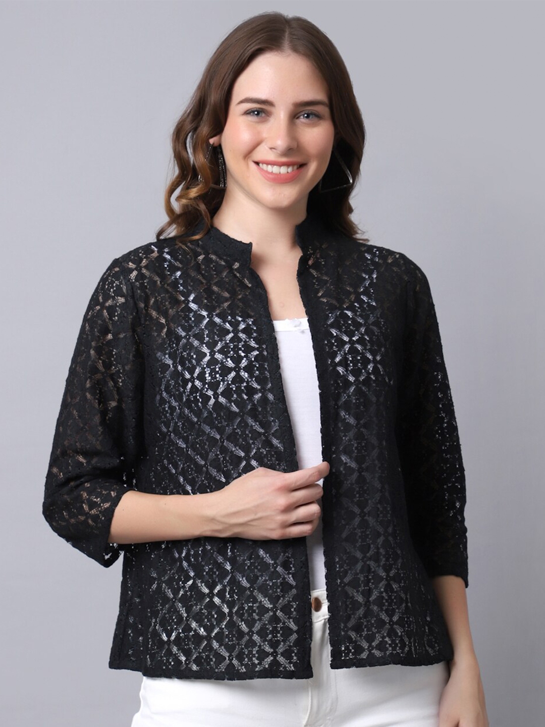 Buy UnaOne Women Black Shrug Shrug for Women 19238974 Myntra