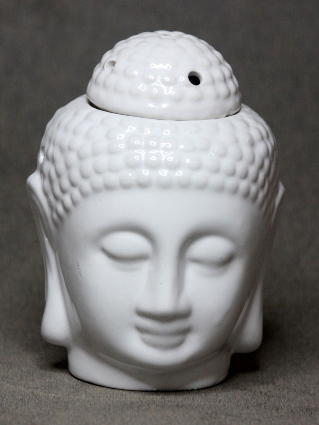 Buy Brahmz White Ceramic Buddha Head Aroma Oil Diffuser Aroma Oil