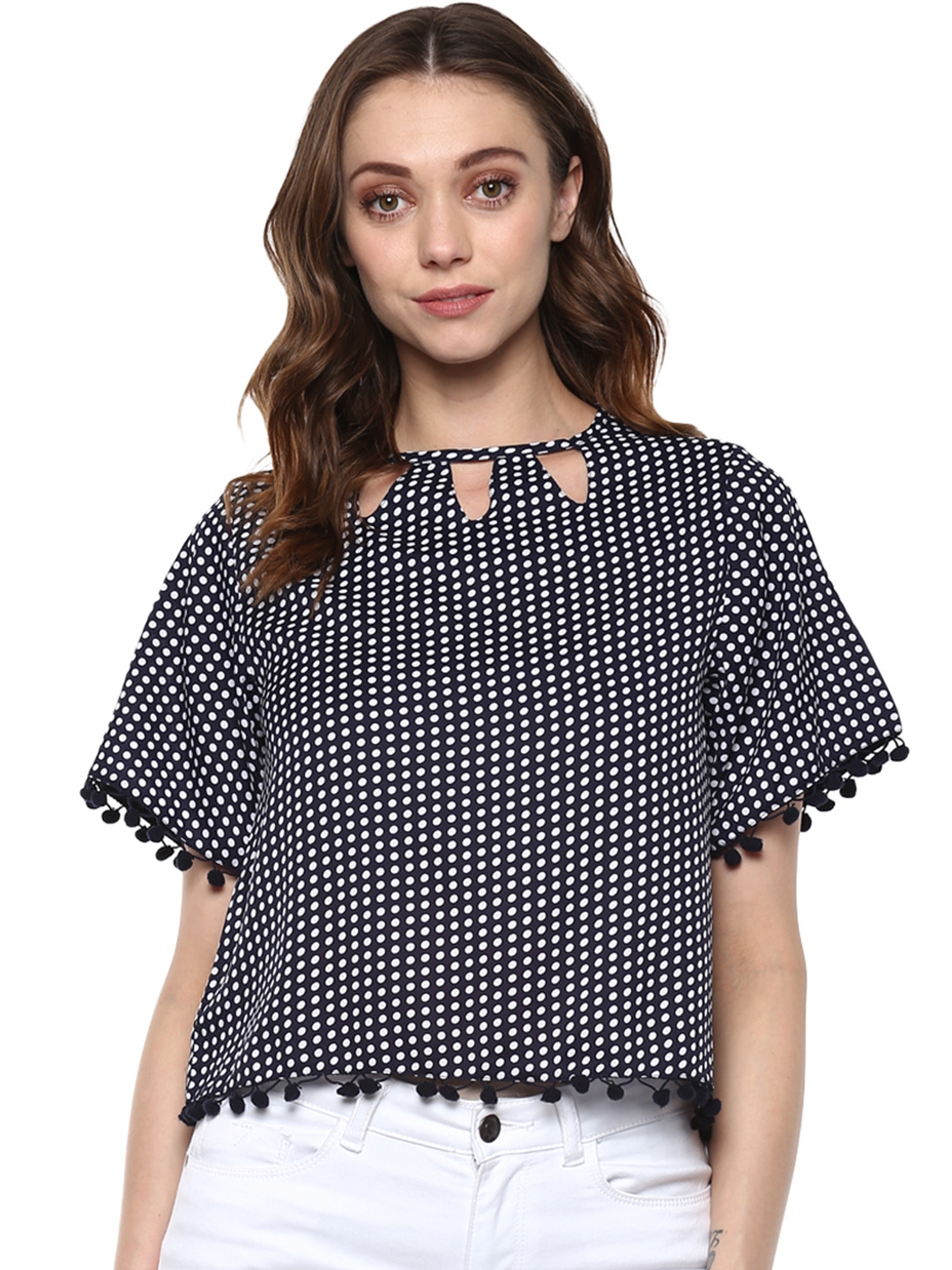 Buy Color Cocktail Women Navy Printed Top - Tops for Women 1924329 | Myntra