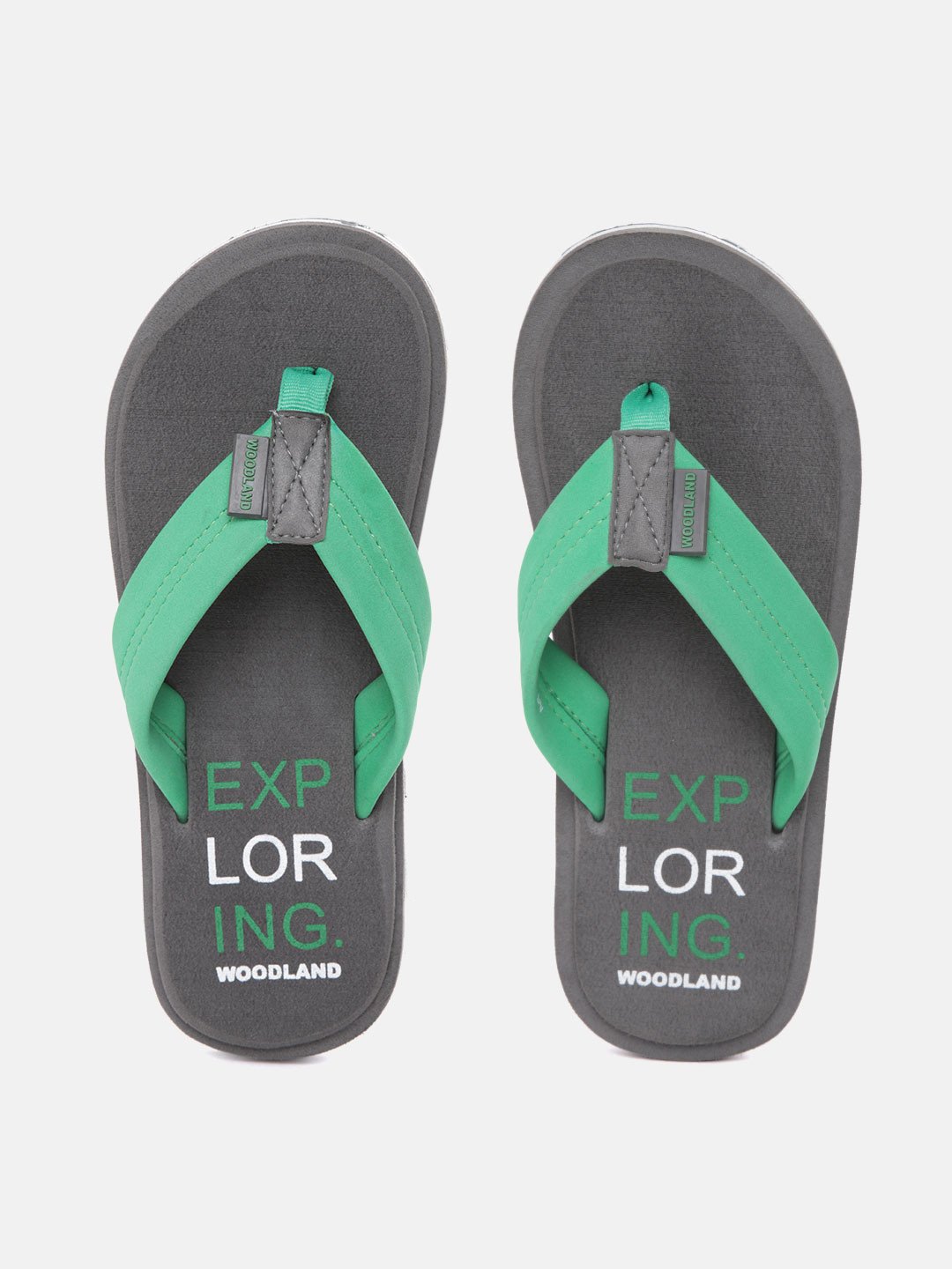 mens green flip flops