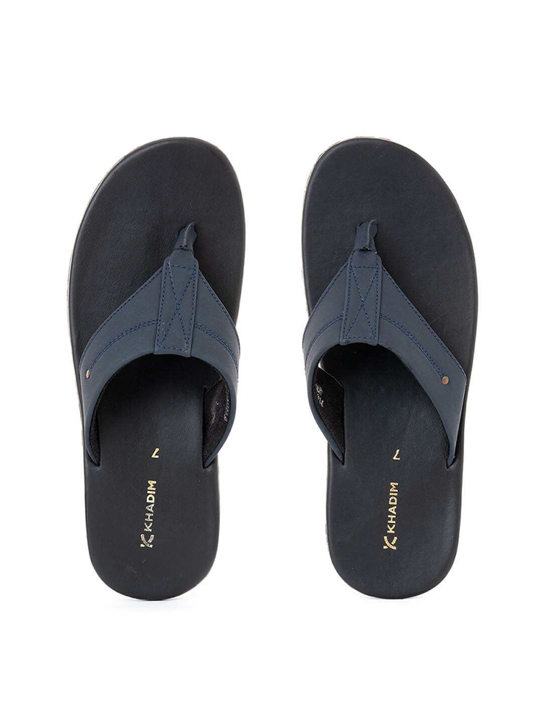 Buy Khadims Men Navy Blue Casual Flip Flops - Flip Flops for Men 19248518 | Myntra
