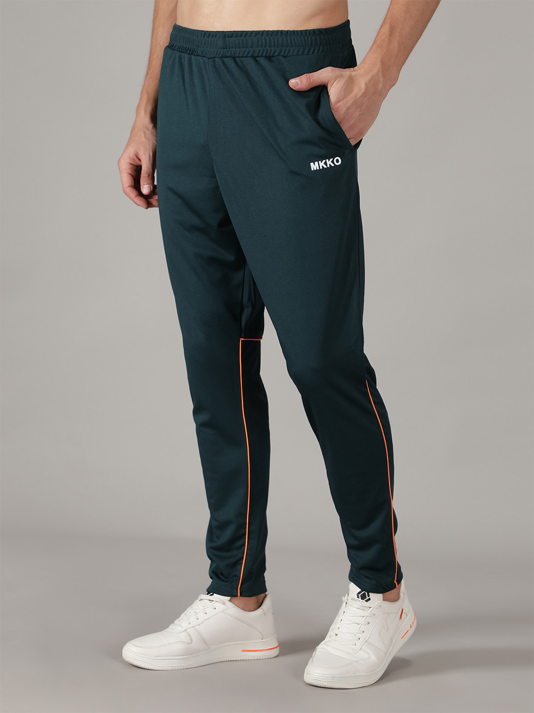 Buy MKKO Men Green Solid Track Pants Track Pants for Men 19250330