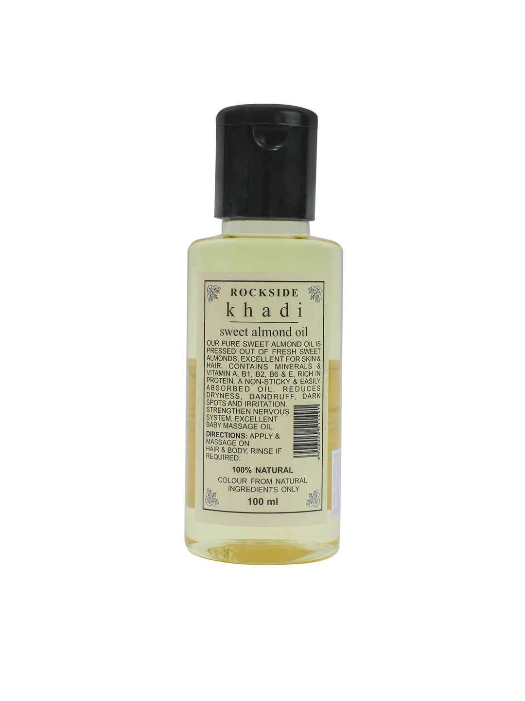 Buy ROCKSIDE KHADI Cruelty Free 100 Natural Herbal Sweet Almond Oil To