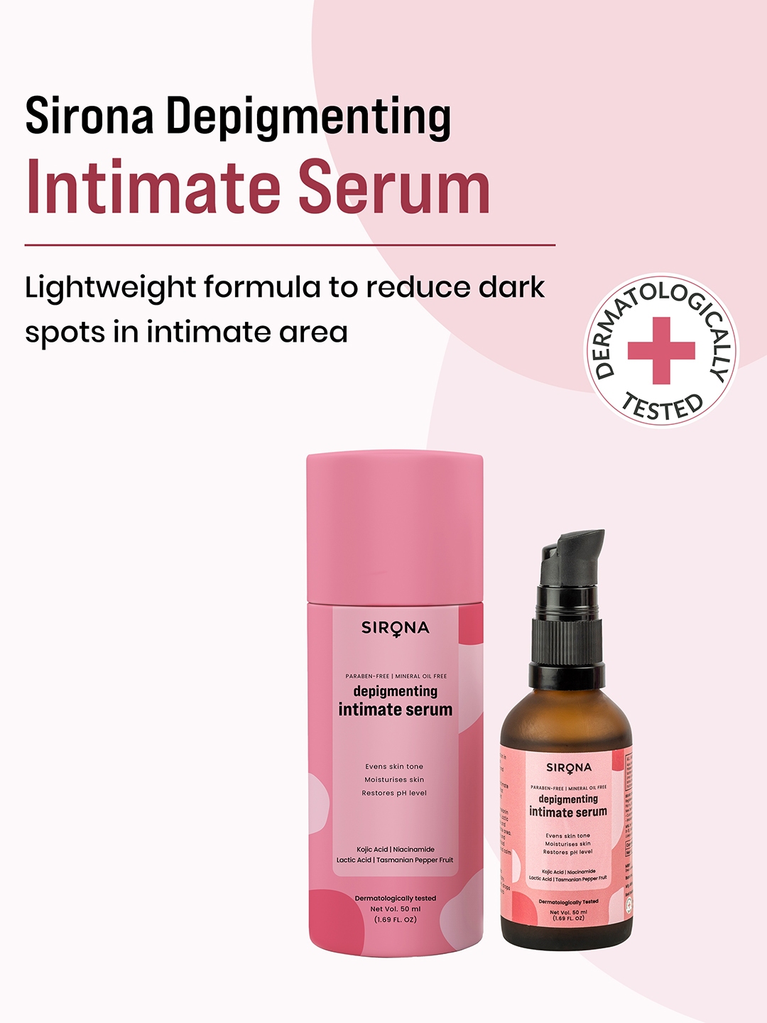 Buy Sirona Intimate Serum & Depigmentation Niacinamide Vitamin C Face ...
