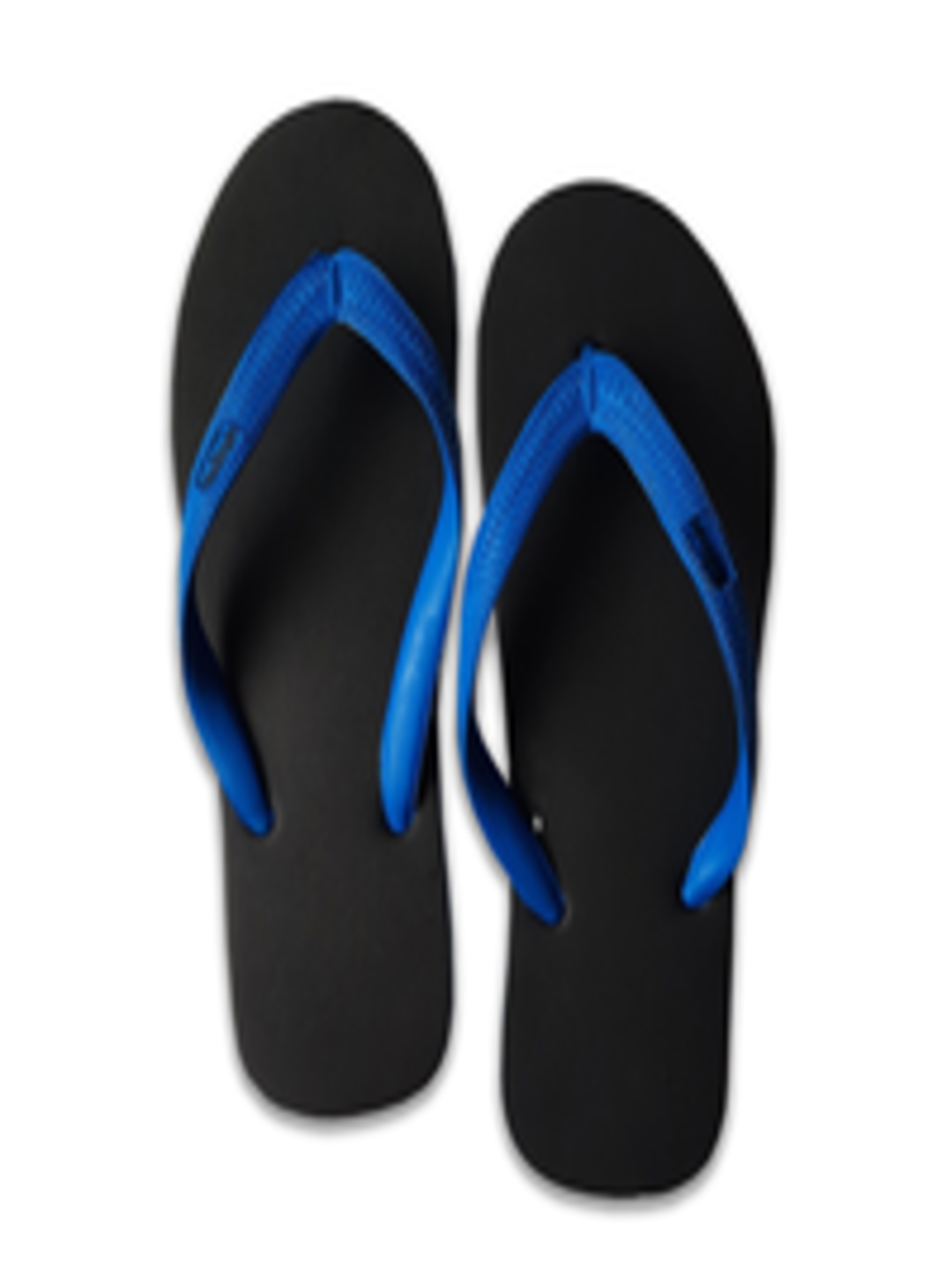 Buy NoStrain Men Black & Blue Rubber Thong Flip Flops - Flip Flops for ...