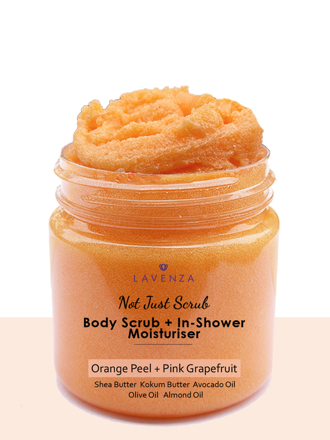 Buy LAVENZA Freshly Whipped Body Scrub & In Shower Moisturiser Orange Peel & Grapefruit 250g