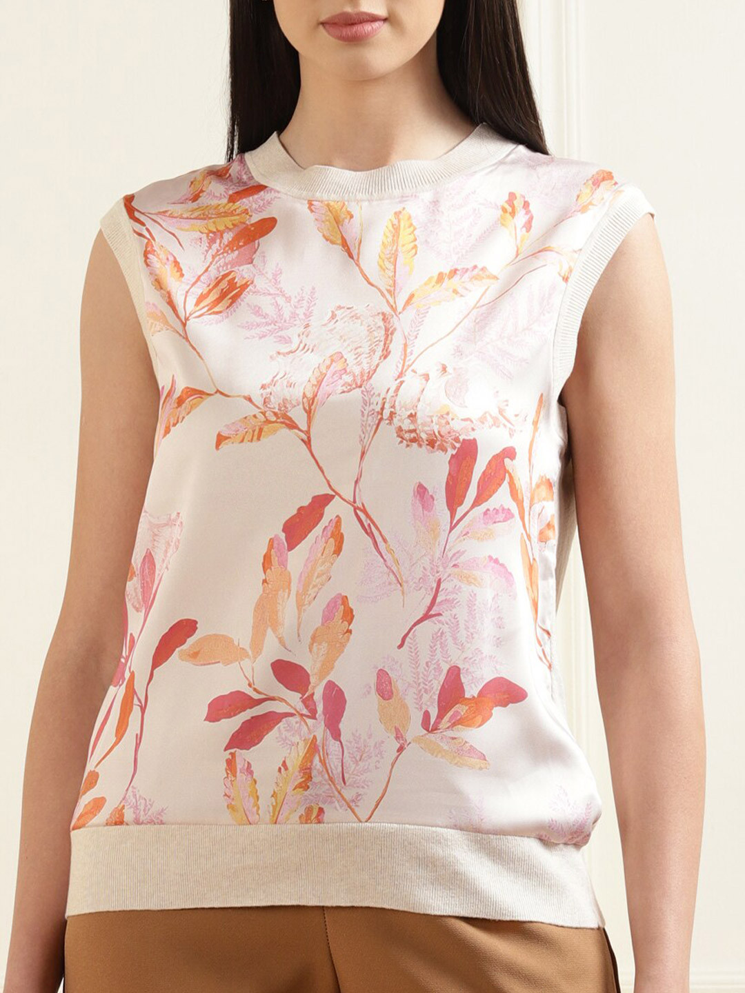 Buy Ted Baker Women Pink Floral Printed Sleeveless Top Tops for Women