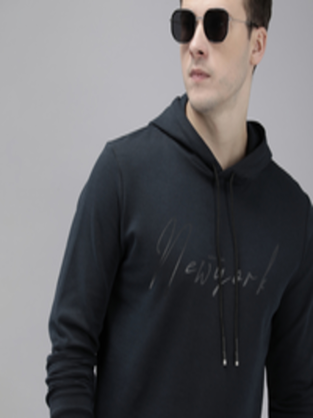 Buy Arrow Long Sleeves Printed Hooded Sweatshirt - Sweatshirts for Men ...