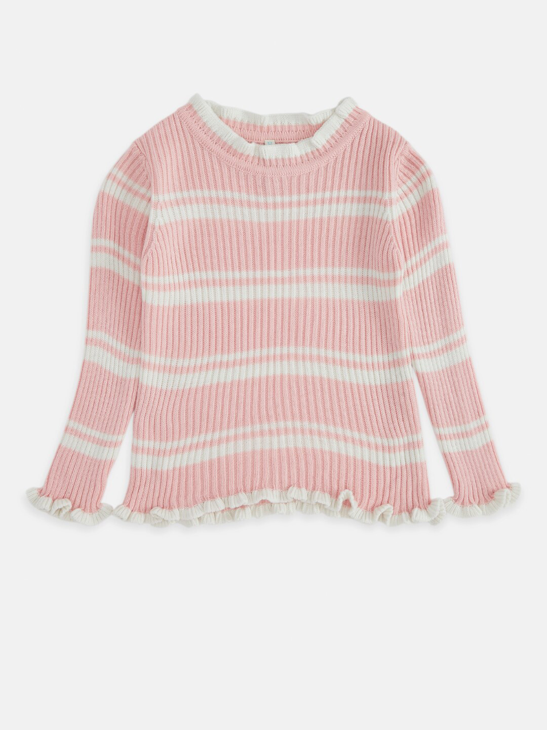 girls pink down sweater