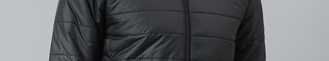 Buy Hubberholme Men Black Camouflage Lightweight Outdoor Padded Jacket ...