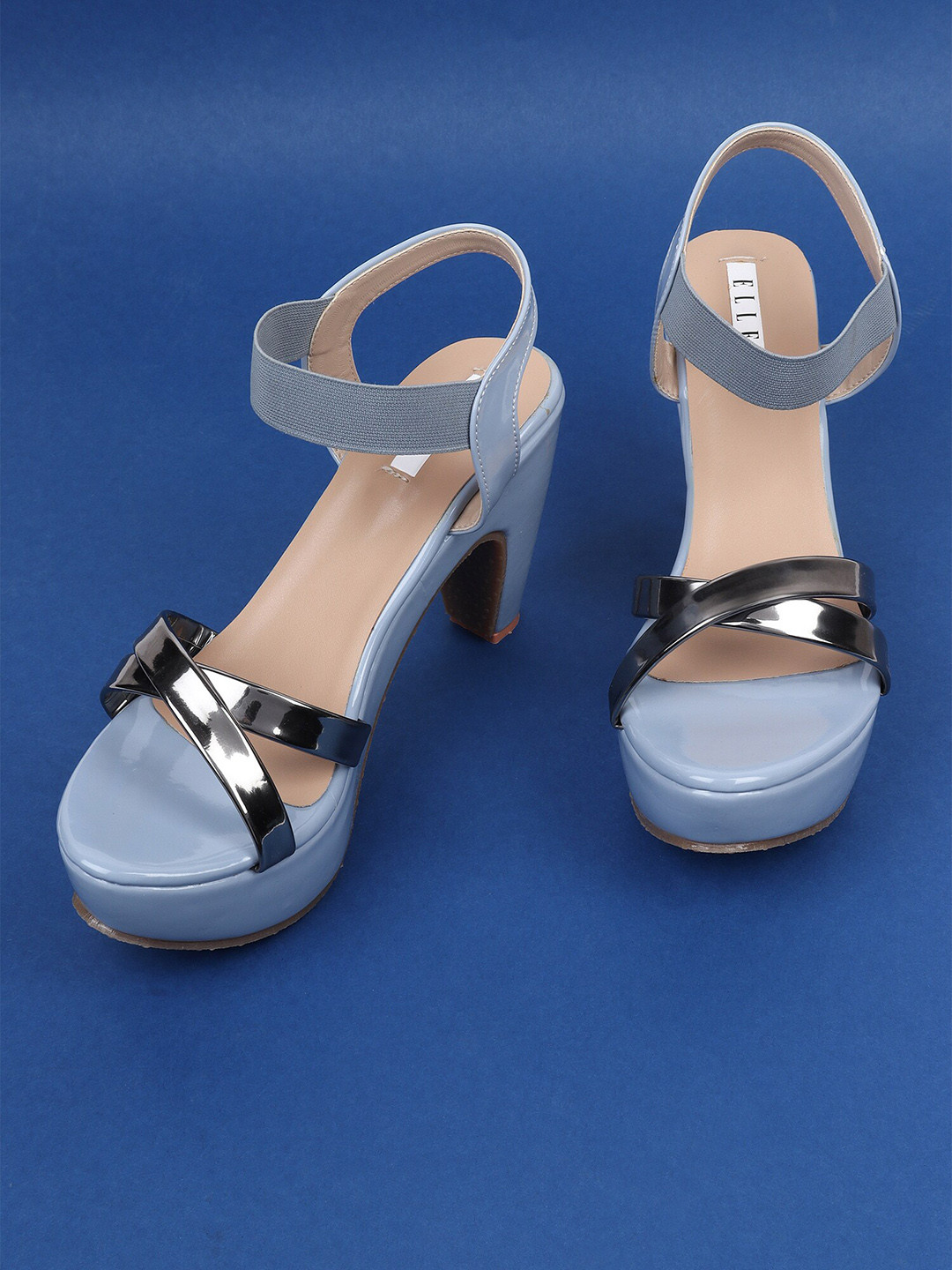 Buy ELLE Blue Platform Heels - Heels for Women 19268336 | Myntra