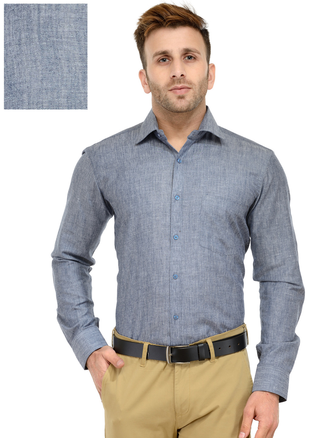 Buy RG DESIGNERS Men Grey Slim Fit Solid Formal Shirt Shirts for Men