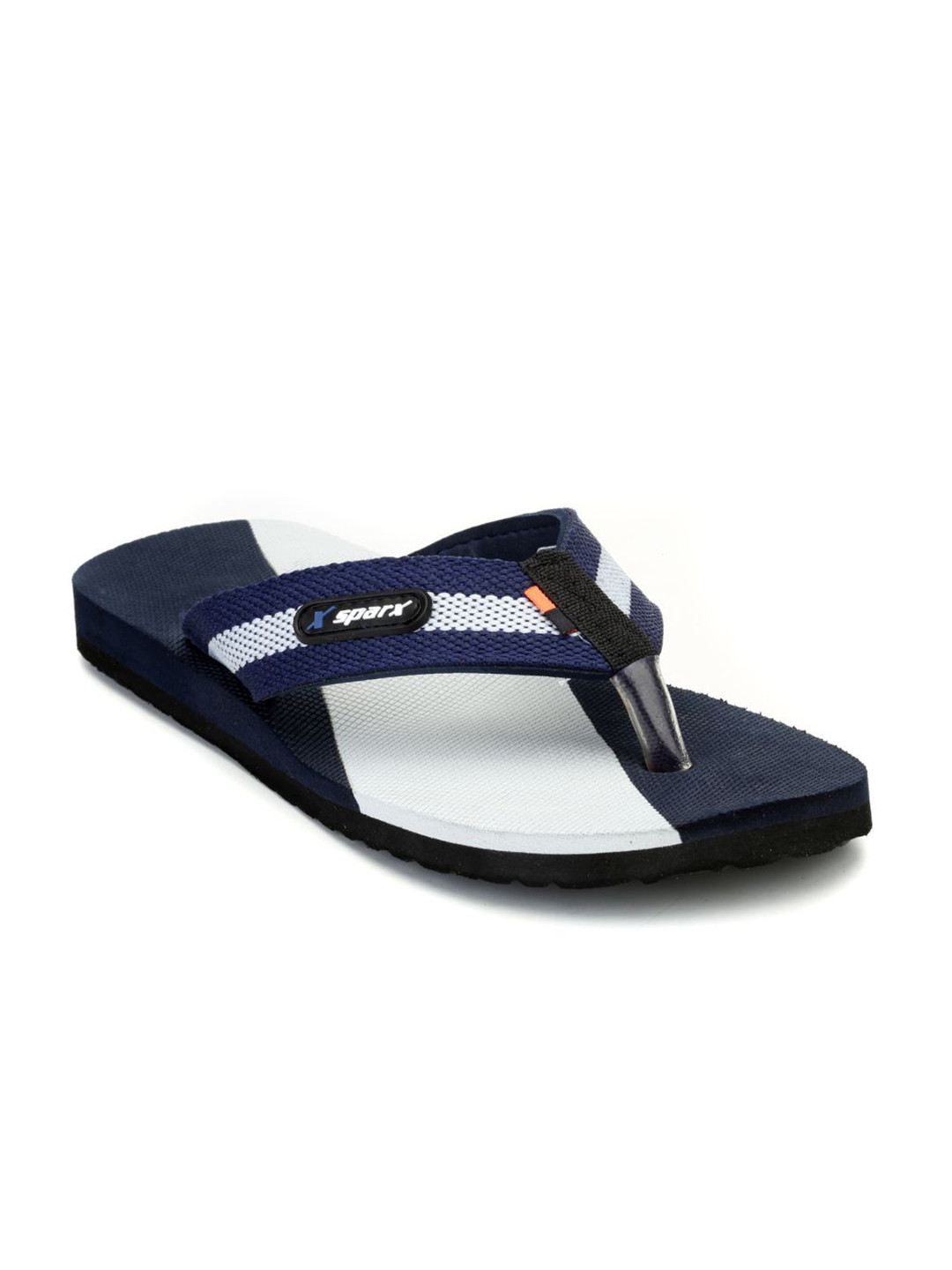 Buy Sparx Men Navy Blue & White Colourblocked Thong Flip Flops - Flip