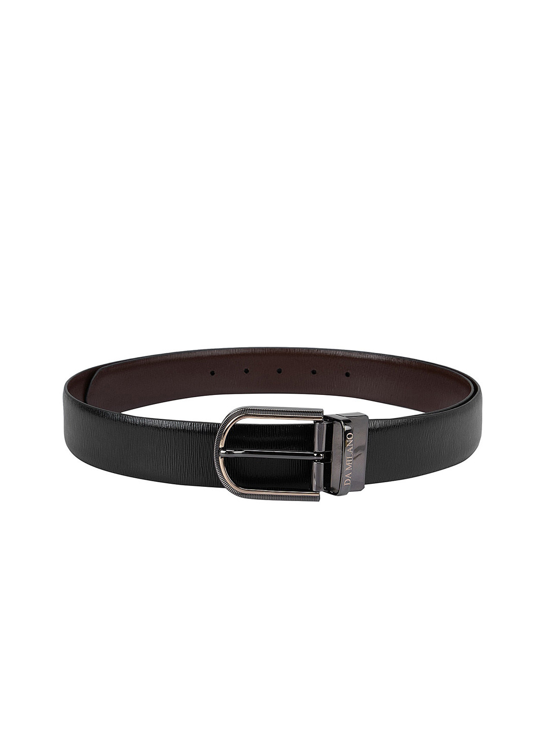 Buy Da Milano Men Black Textured Leather Formal Belt Belts for Men