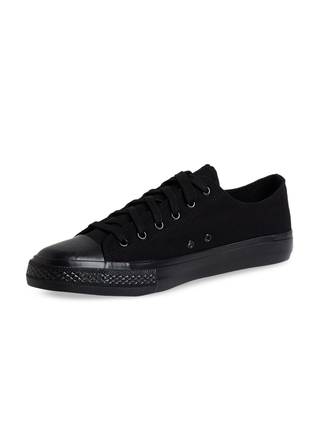 Buy MOZAFIA Women Black Canvas Sneakers Casual Shoes for Women