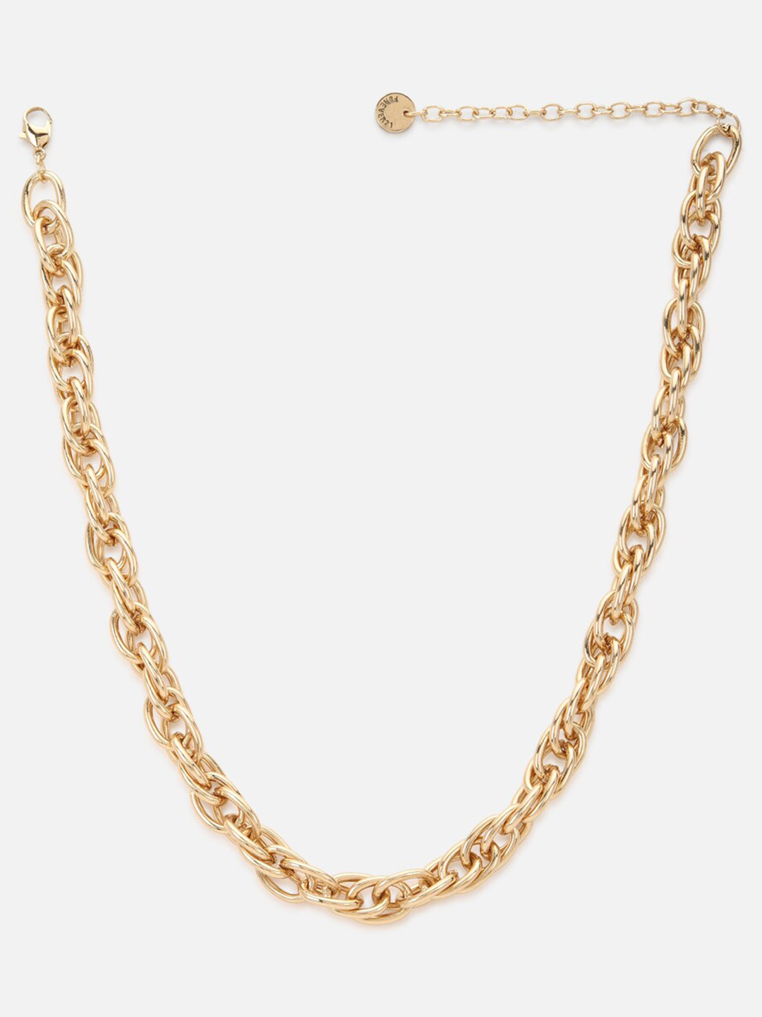 Buy FOREVER 21 Gold Toned Necklace Necklace And Chains for Women