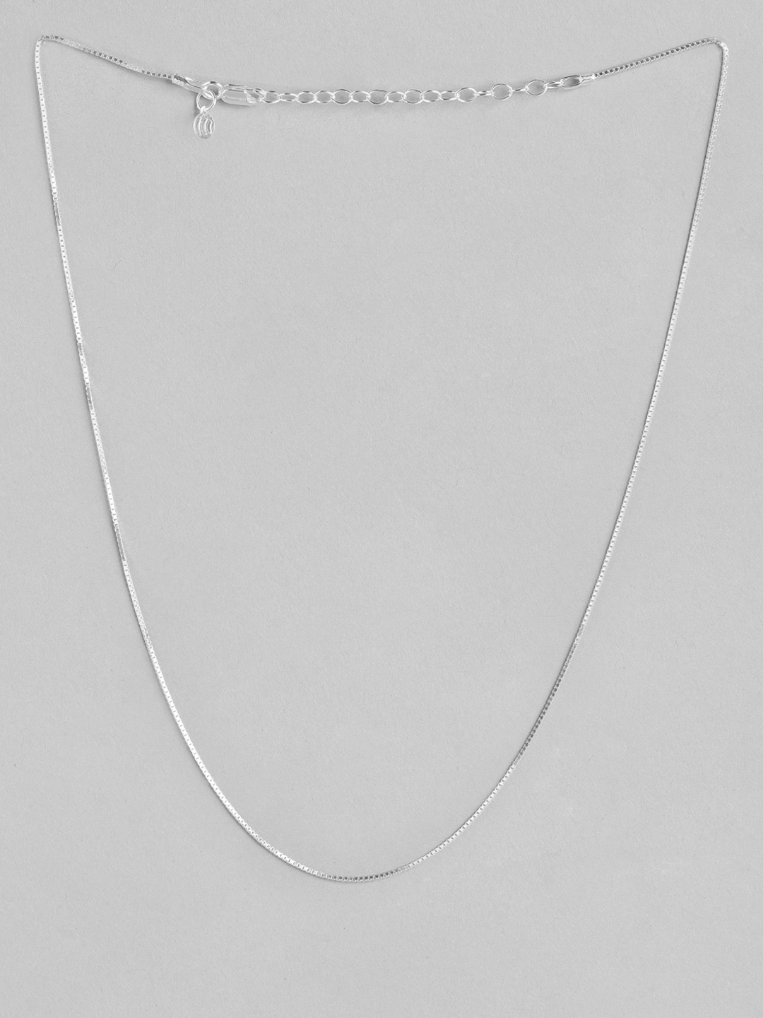 Buy Zavya 925 Sterling Silver Rhodium Plated Chain Necklace And