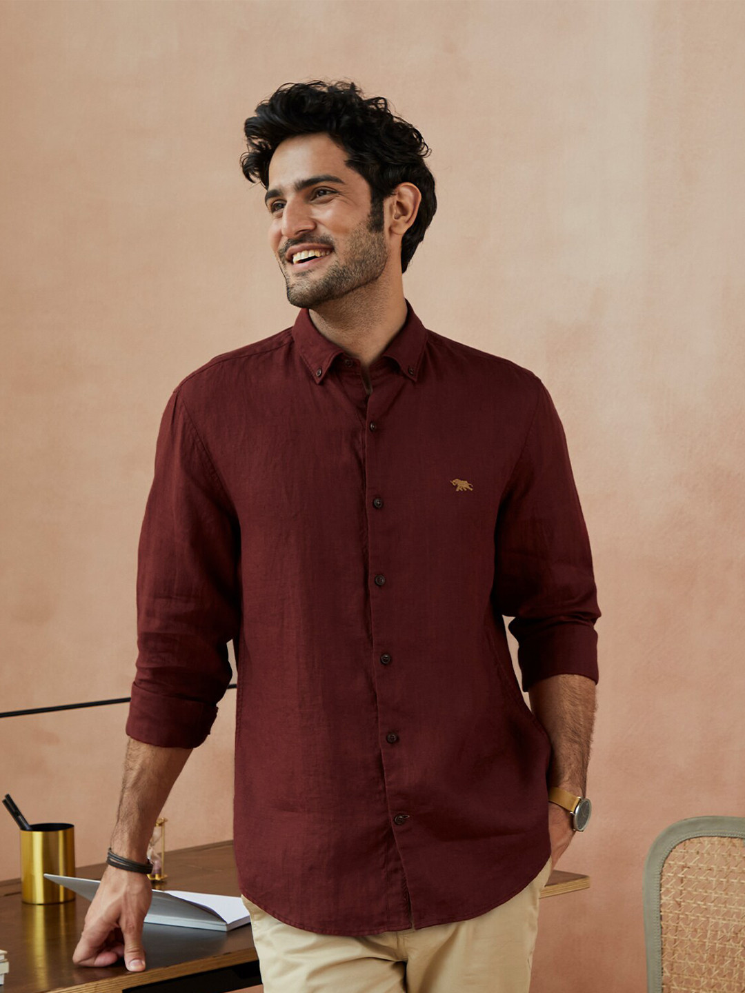 Buy Andamen Men Burgundy Casual Shirt Shirts for Men 19292820 Myntra