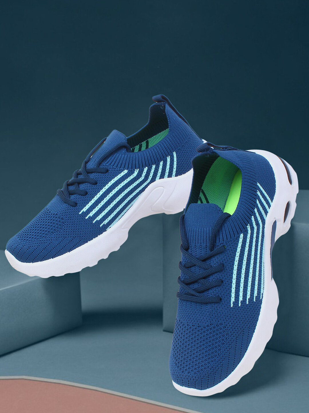 Buy Champs Women Blue Mesh Running Non Marking Shoes Sports Shoes for