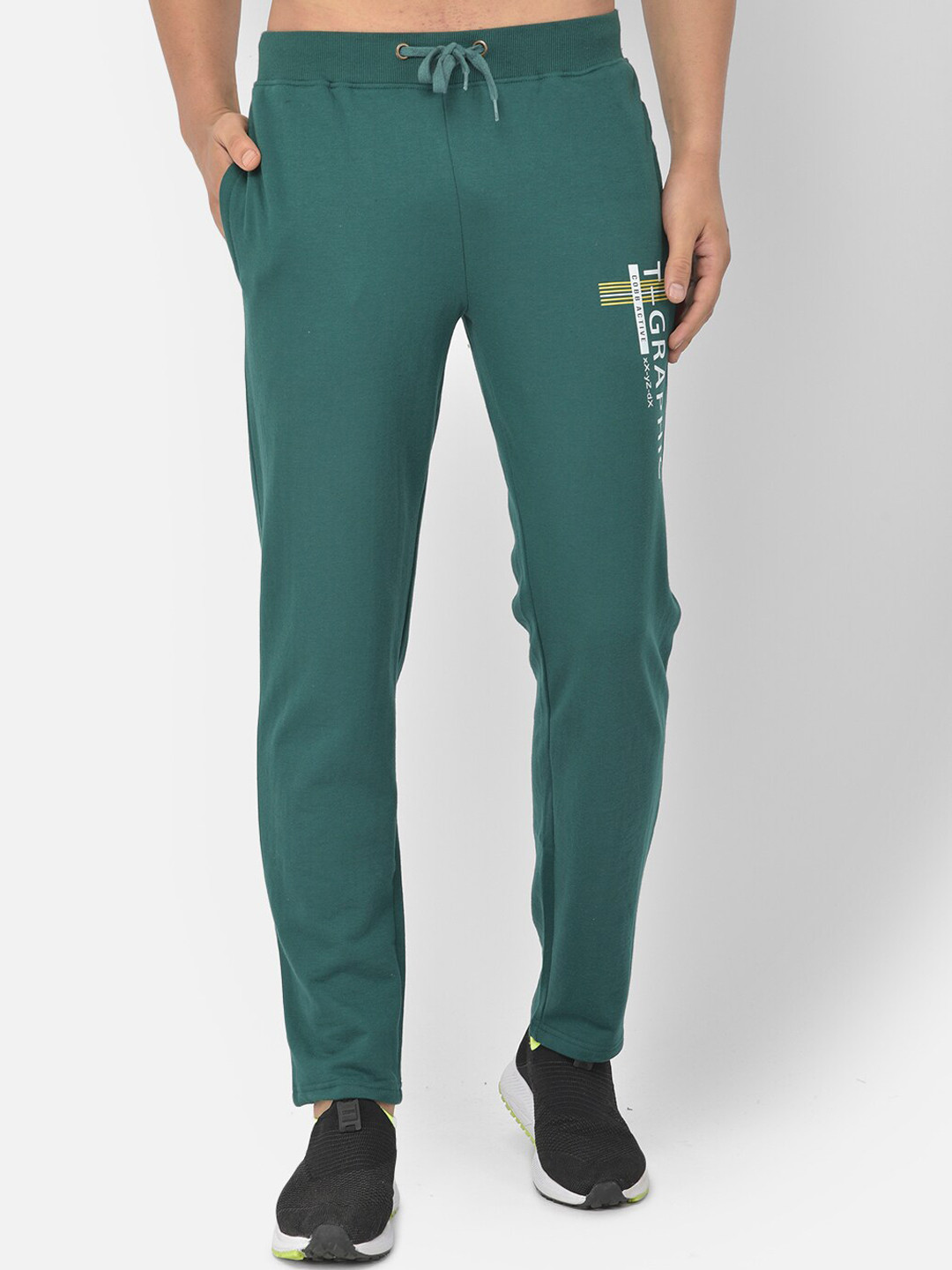 Mens Premium Cotton Printed Track Pants