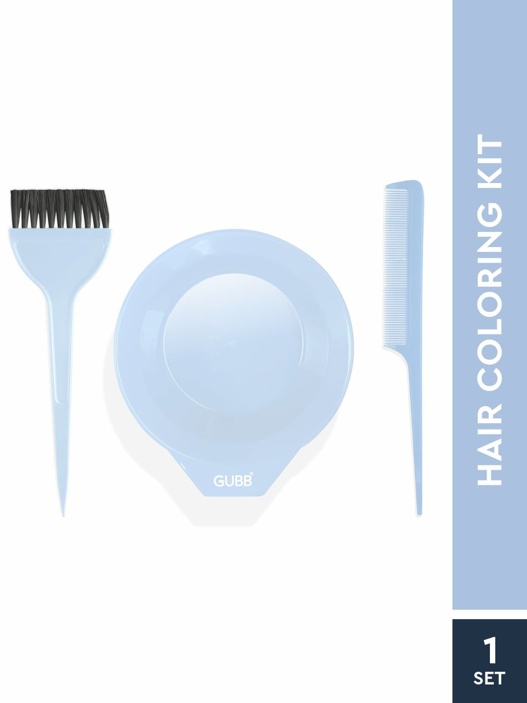 Buy GUBB Unisex Blue Hair Colouring Kit 90g Tweezers And Sharpener
