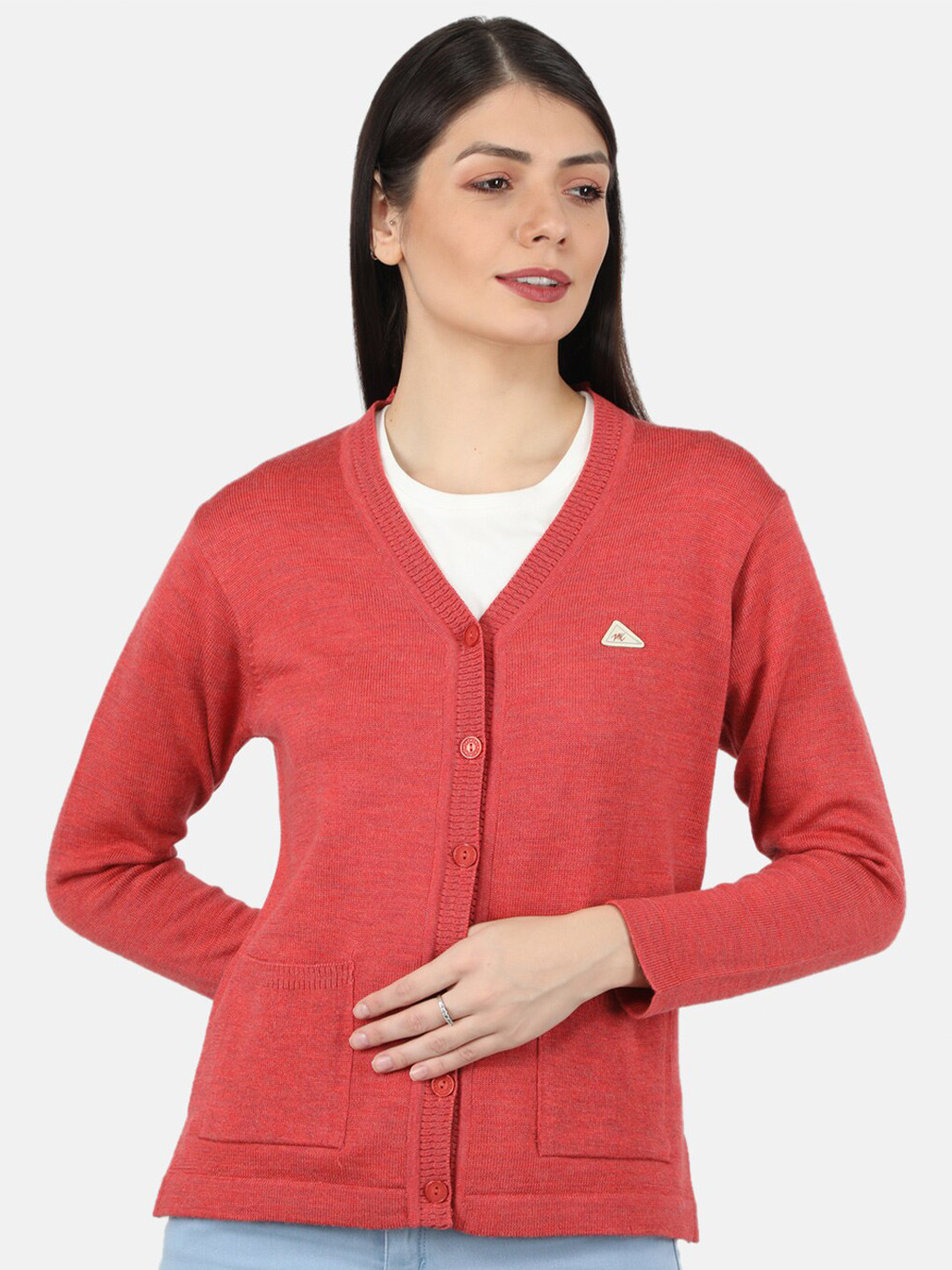 Buy Monte Carlo Women Red Cardigan - Sweaters for Women 19304674 | Myntra