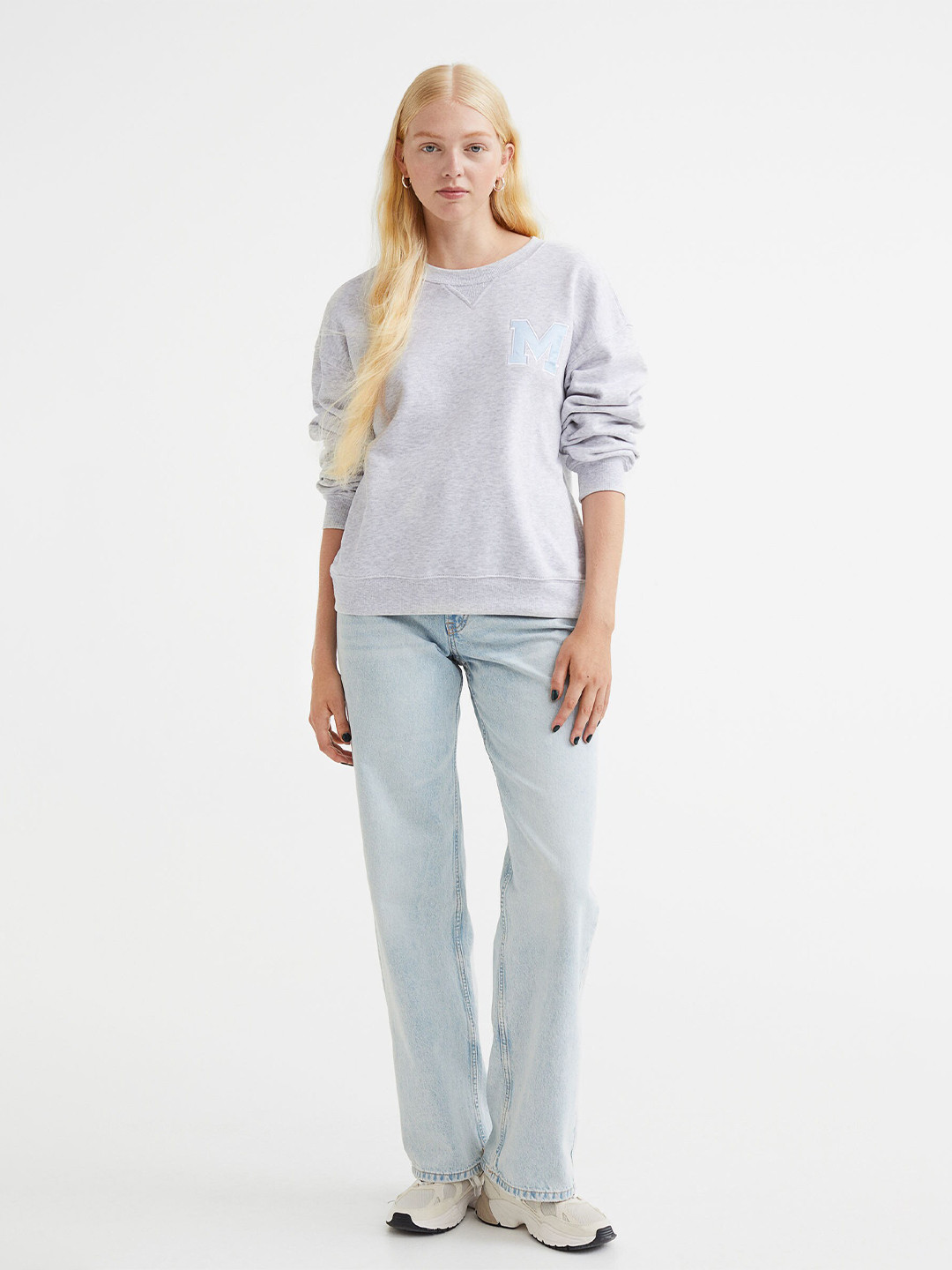 Buy H&M Women Grey Sweatshirt Sweatshirts for Women 19305130 Myntra