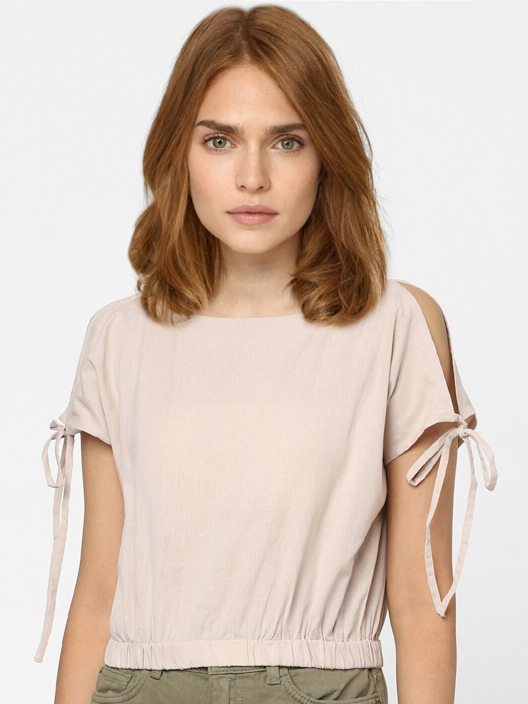 Vero Moda Beige Nylon Top