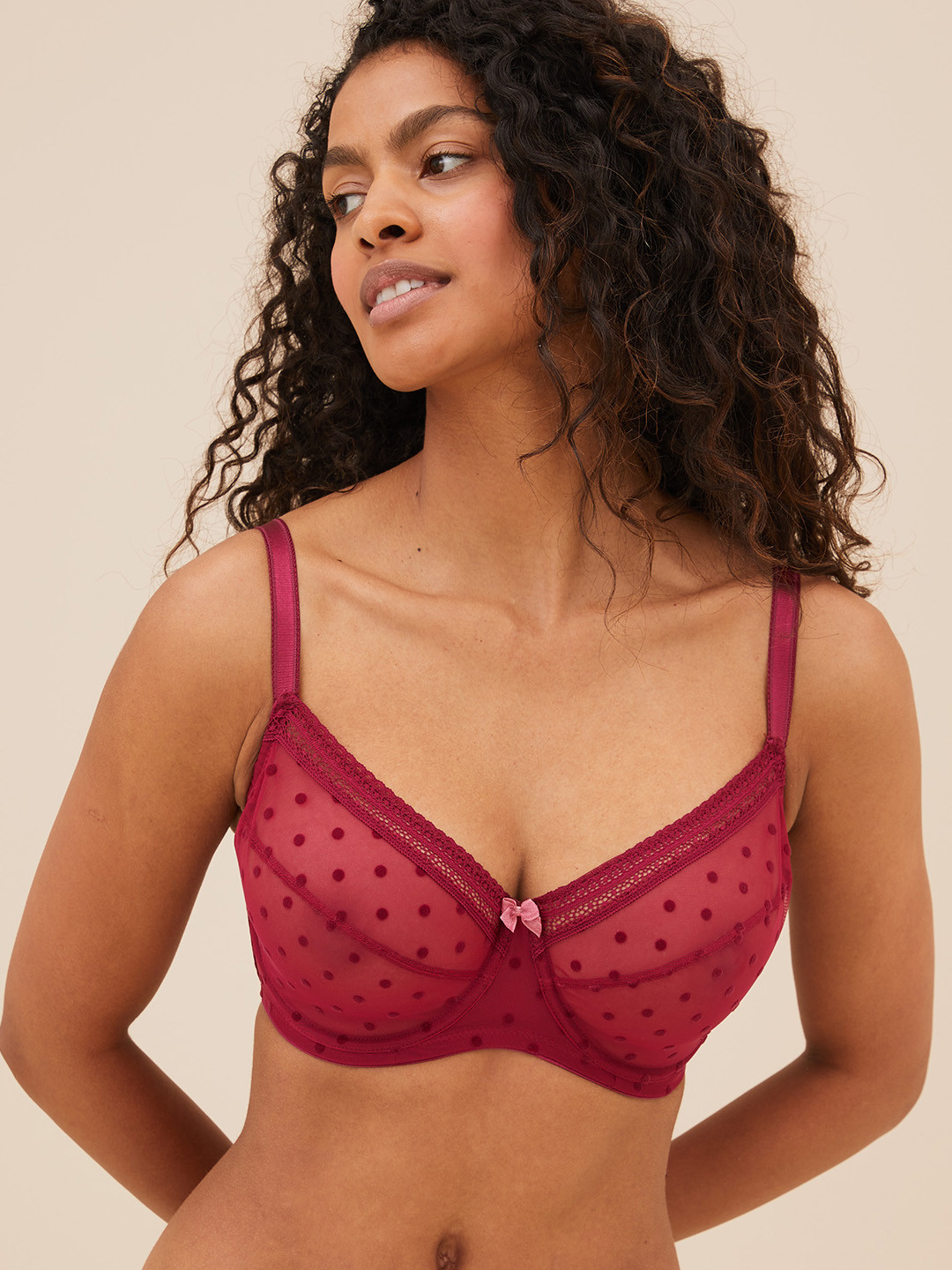 Buy Marks & Spencer Underwired Lace Minimizer Bra Bra for Women