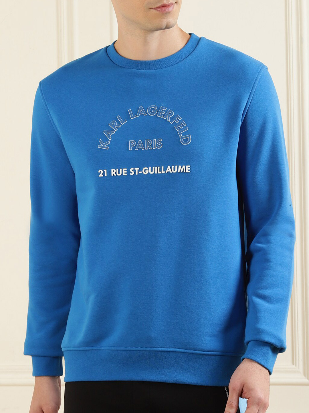 Karl Lagerfeld Men's Small Block Logo Hoodie White Size XX-Large