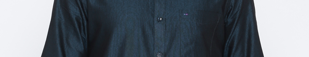 Buy Indigo Nation Men Blue Classic Slim Fit Solid Formal Shirt - Shirts ...