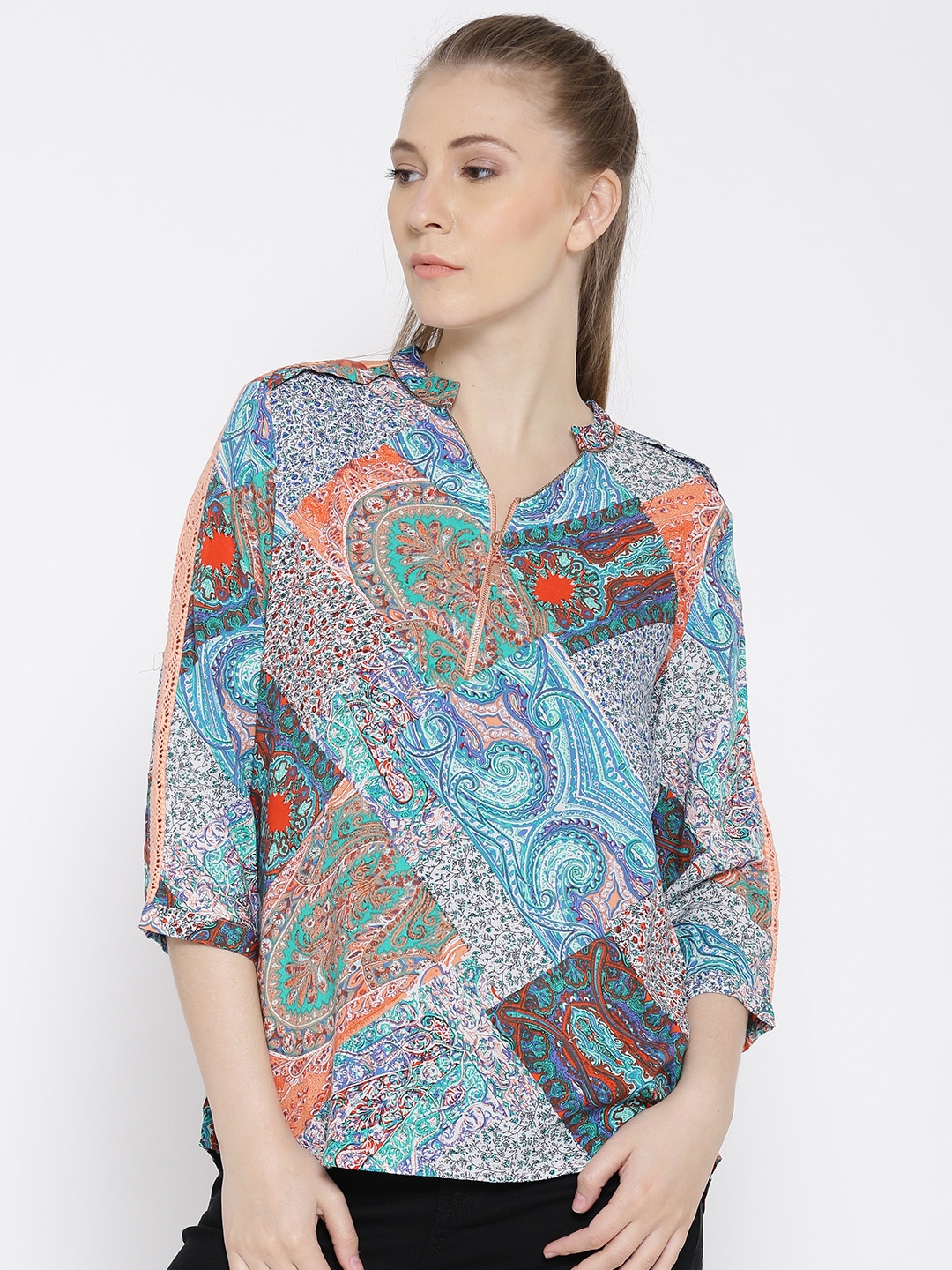 Buy Madame Women Multicoloured Printed Top - Tops for Women 1933180 ...