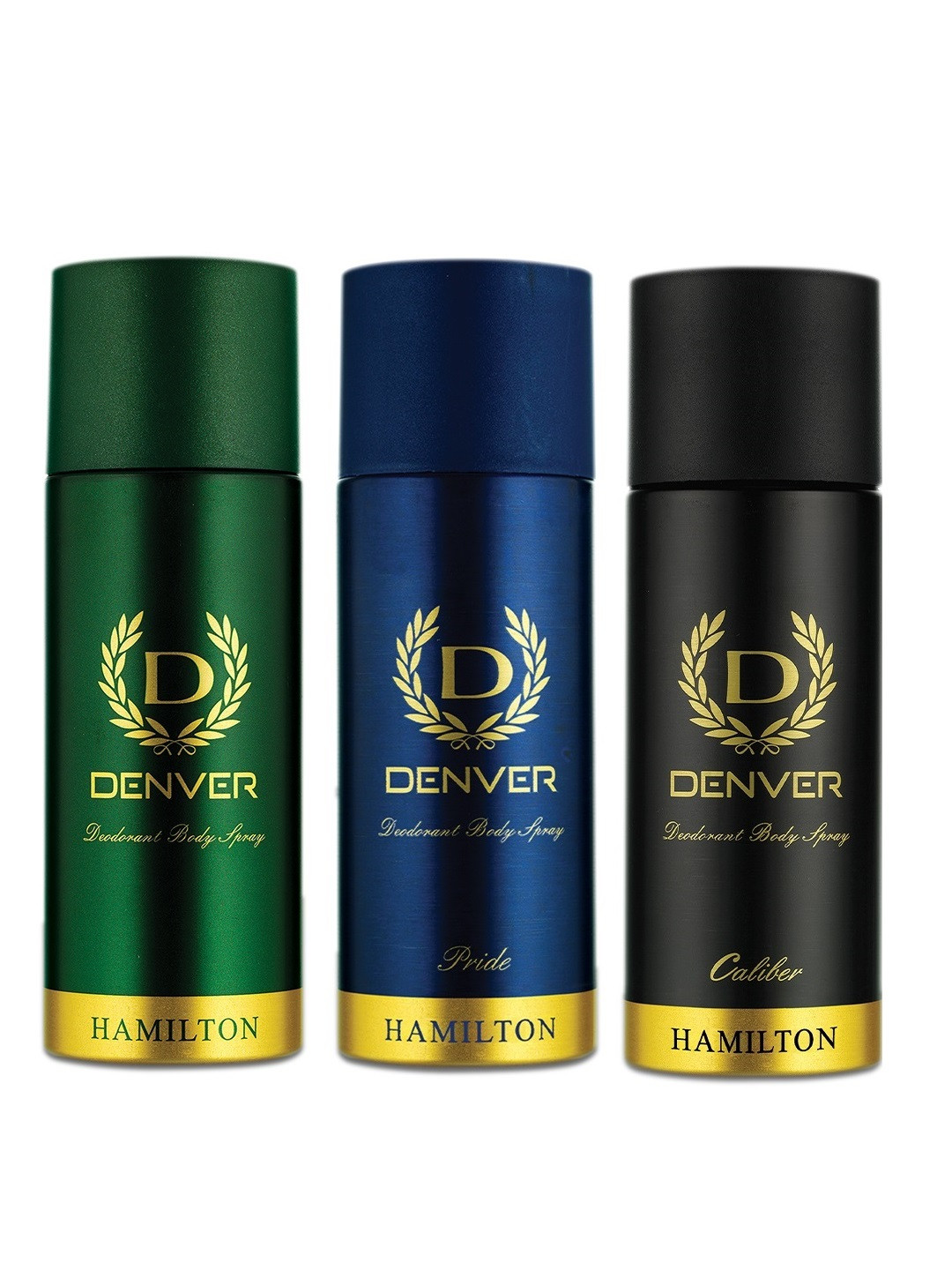 Buy Denver Men Combo Of 3 Deodorant Spray Hamilton + Pride + Caliber