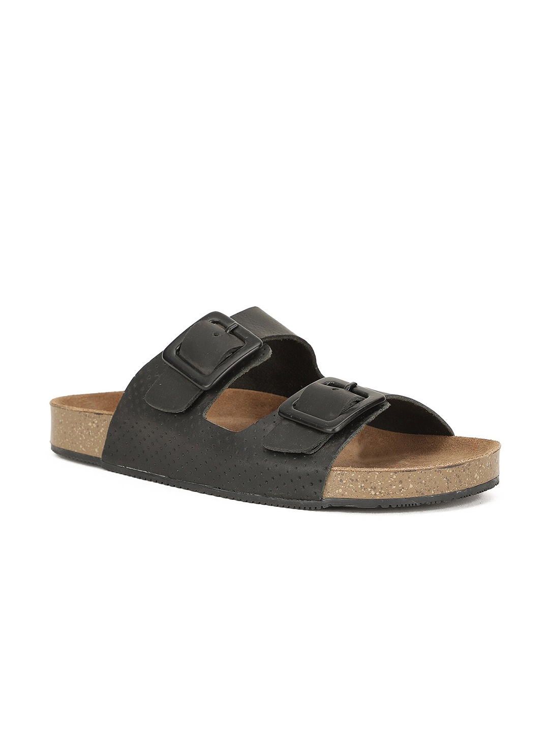 Buy Bata Men Black Leather Comfort Sandals - Sandals for Men 19334620 ...