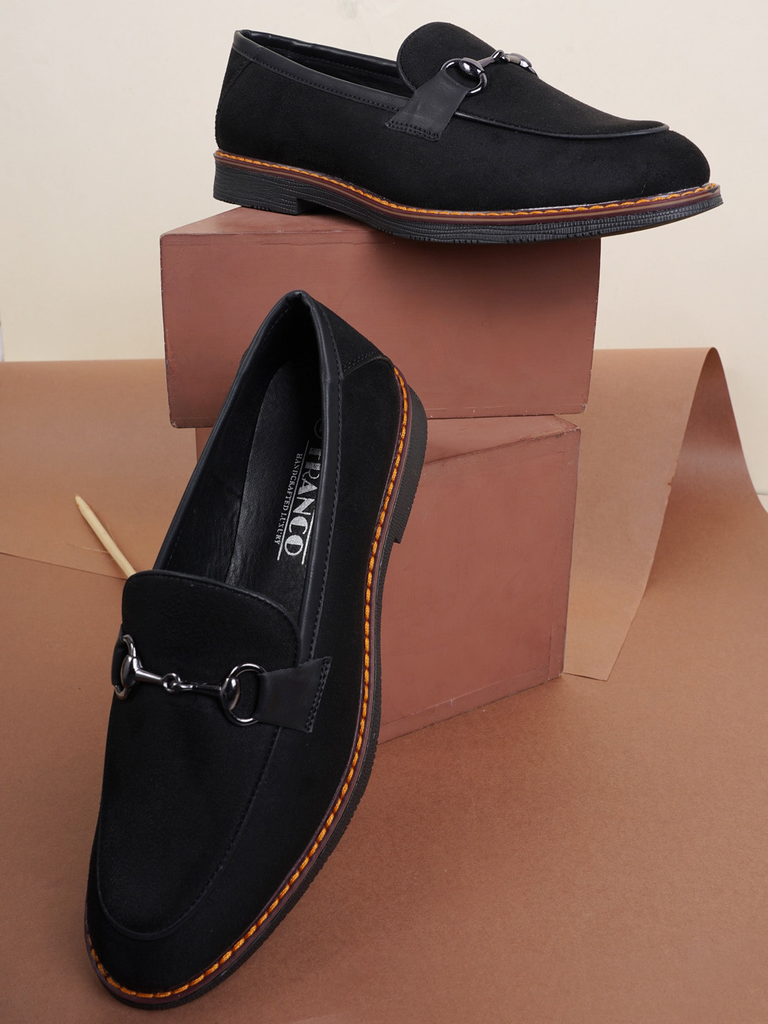 Buy Style Shoes Men Black Suede Casual Slip On Loafers - Casual Shoes ...