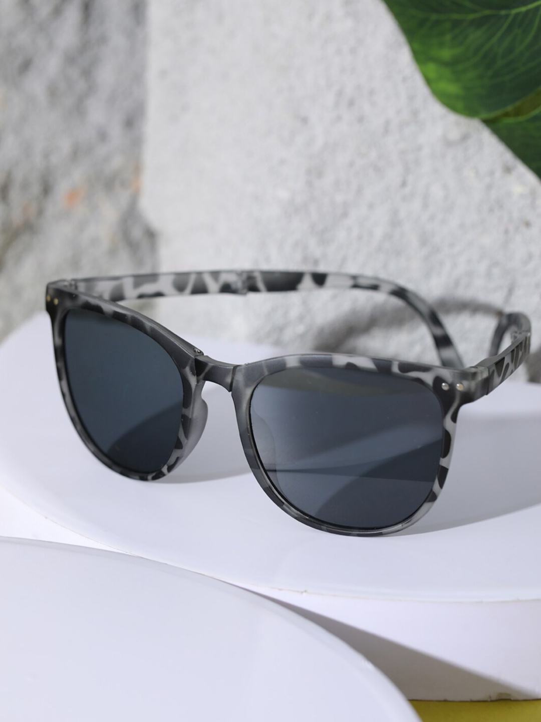 Buy Jazz And Sizzle Unisex Black Lens & Black Wayfarer Sunglasses With