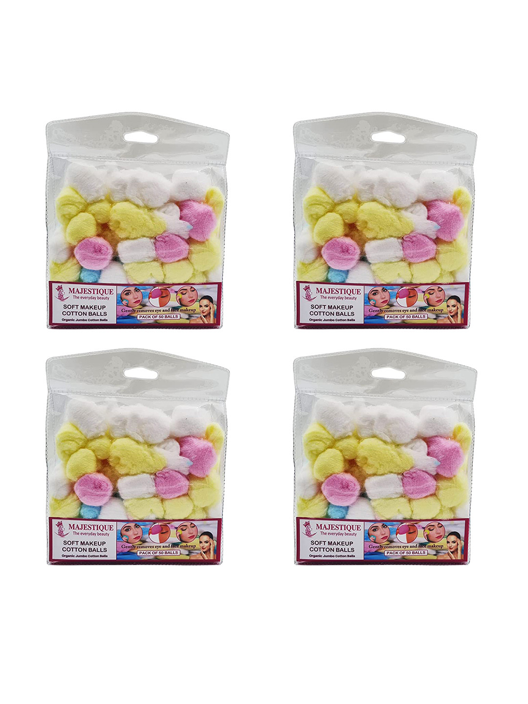Buy MAJESTIQUE Set Of 200 Soft Makeup Removing Cotton Balls Makeup