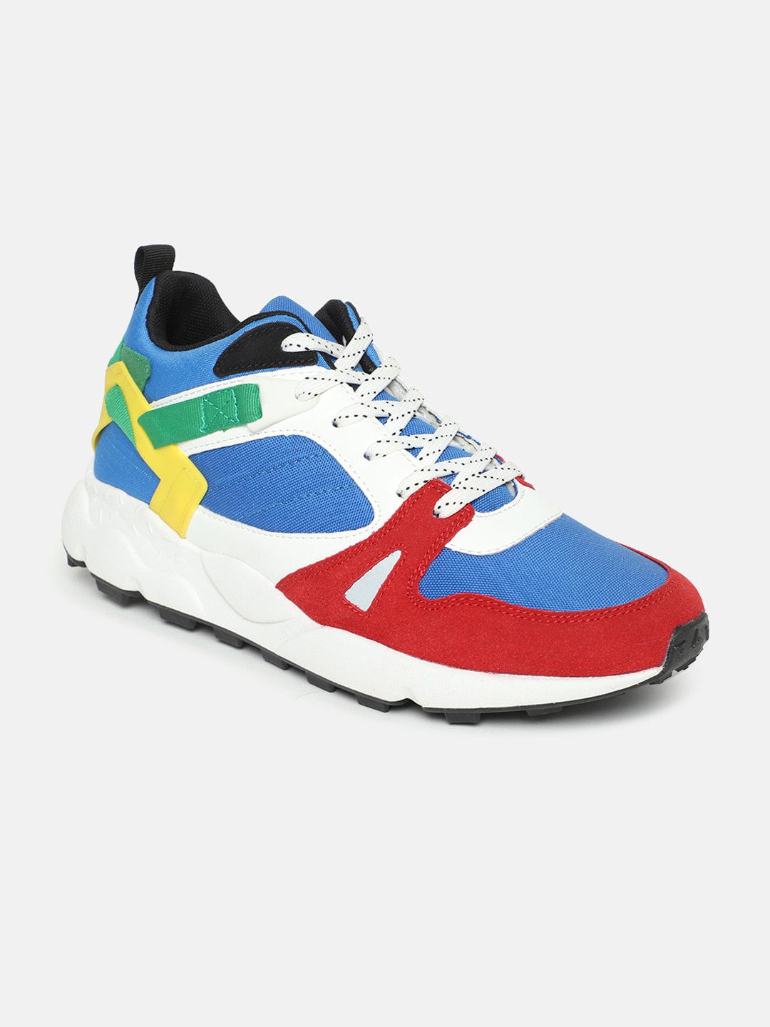 Buy United Colors Of Benetton Men Multicoloured Colourblocked PU ...