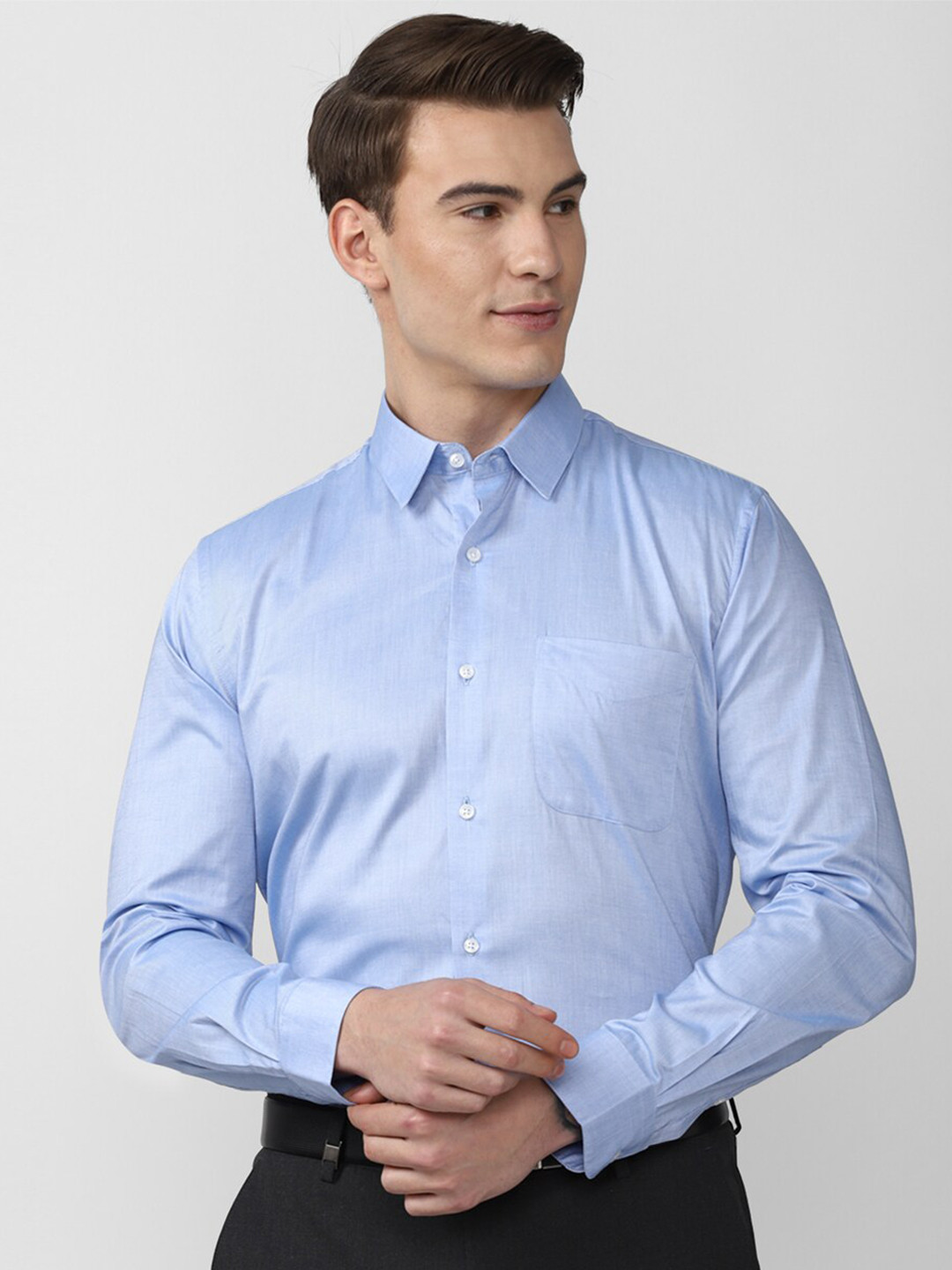 Buy Peter England Men Blue Slim Fit Formal Shirt Shirts for Men