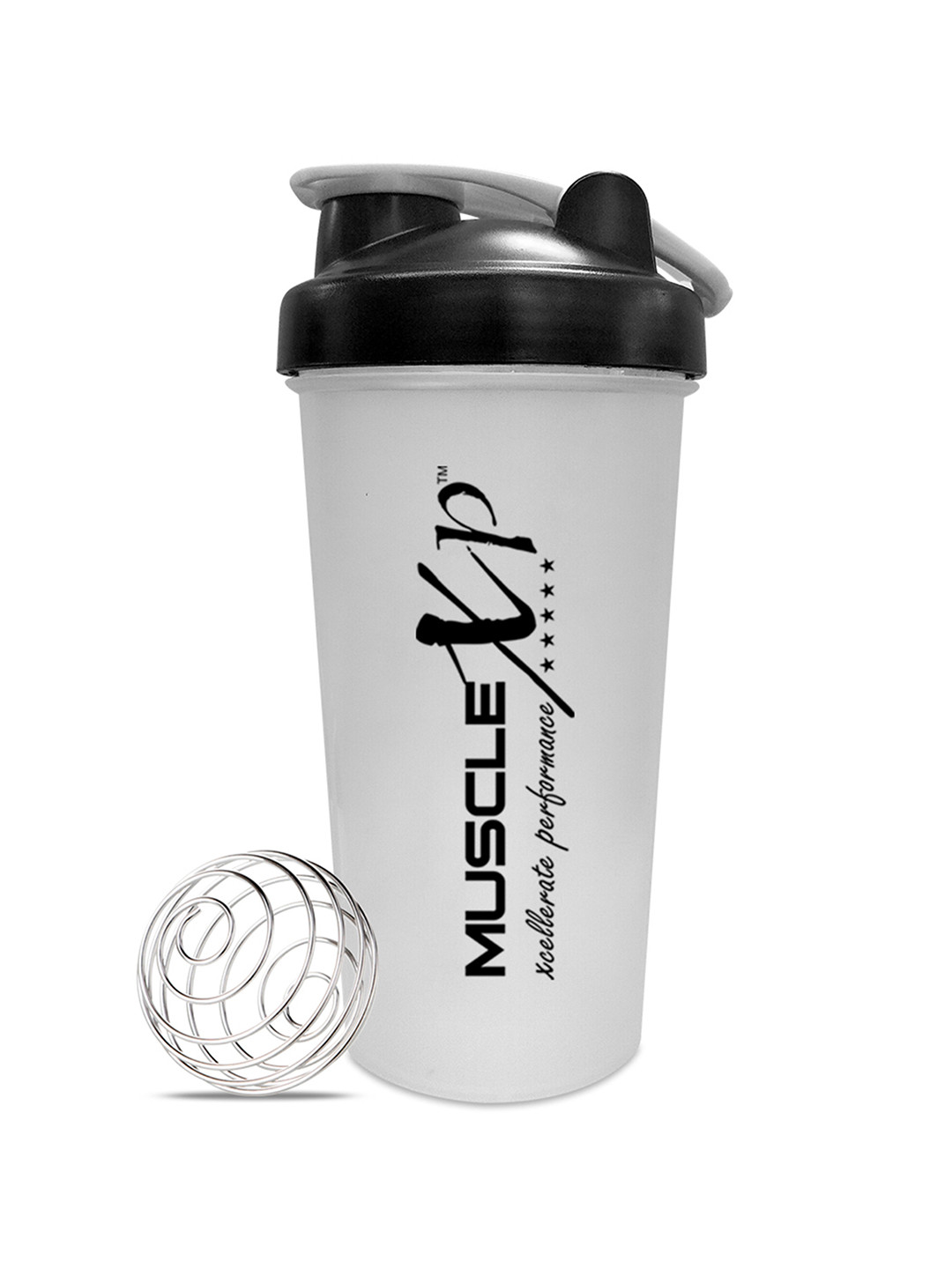 Buy MUSCLEXP White BPA Free Gym Shaker 600ml Water Bottle for Unisex