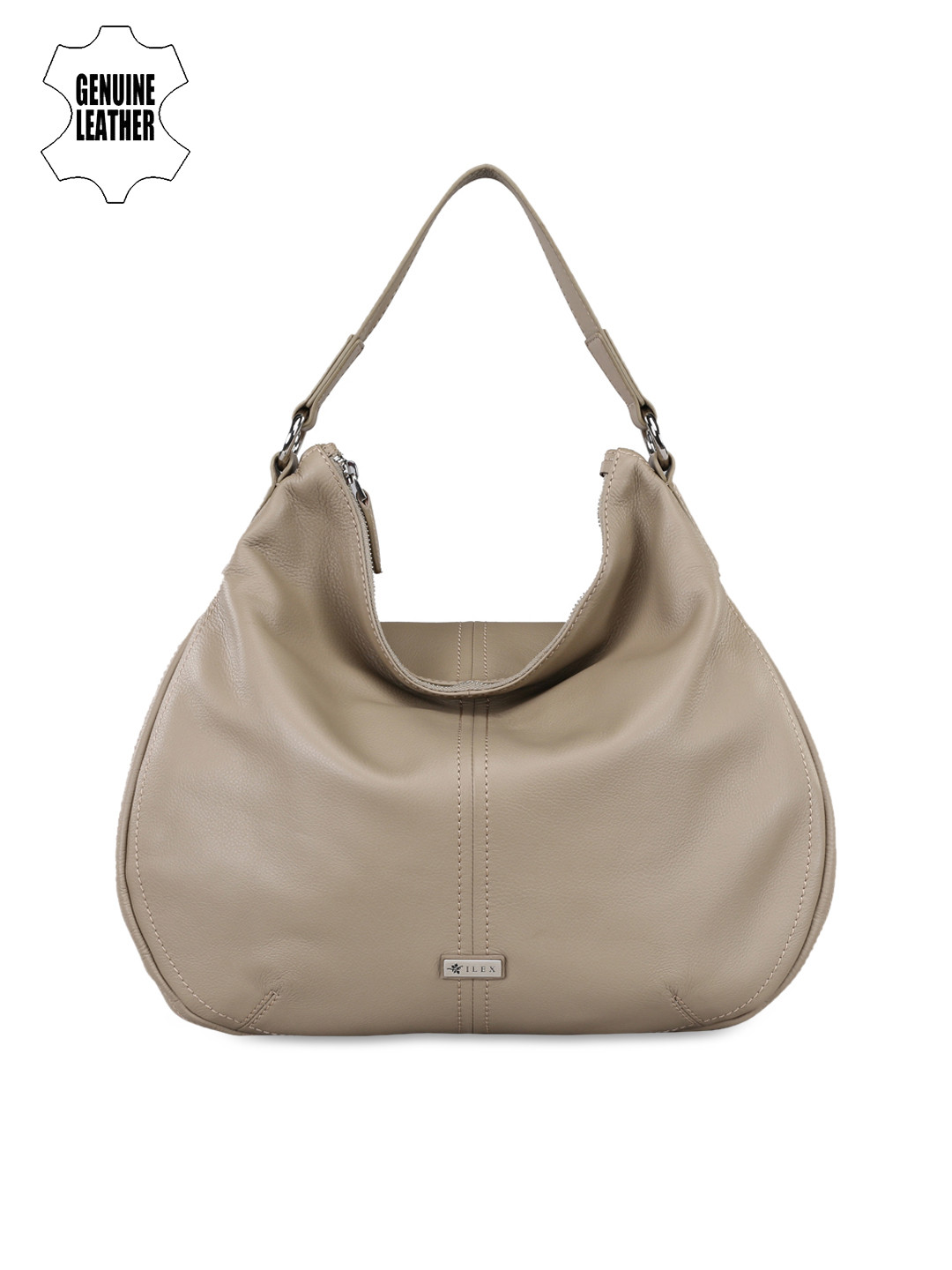 Buy ILEX Beige Solid Hobo Bag Handbags for Women 1935239 Myntra