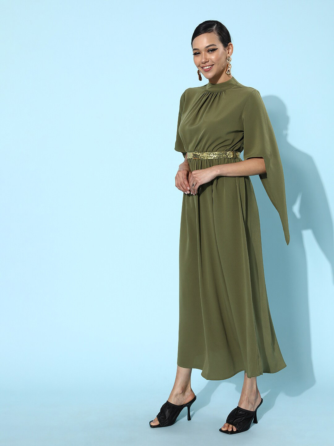 Buy The Vanca Green Dress Dresses for Women 19355718 Myntra