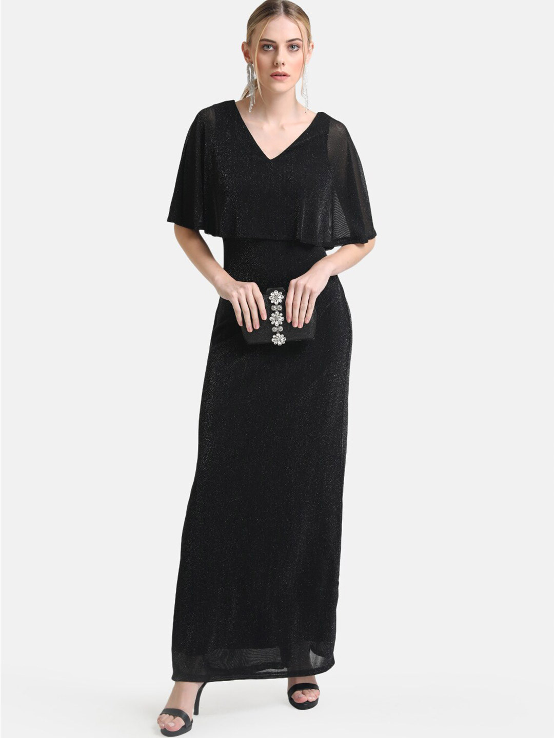 Buy Kazo Black Maxi Dress Dresses for Women 19355780 Myntra