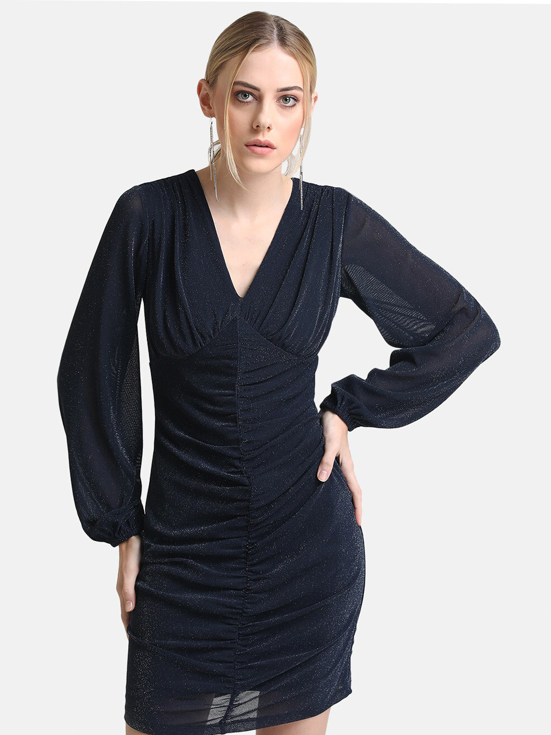 Buy Kazo Navy Blue Sheath Mini Party Dress Dresses for Women 19355798