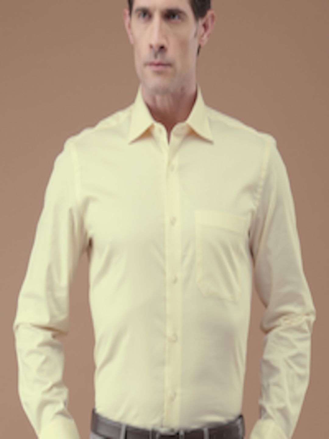 Buy Louis Philippe Cream Formal Shirt - Shirts for Men 1936081 | Myntra