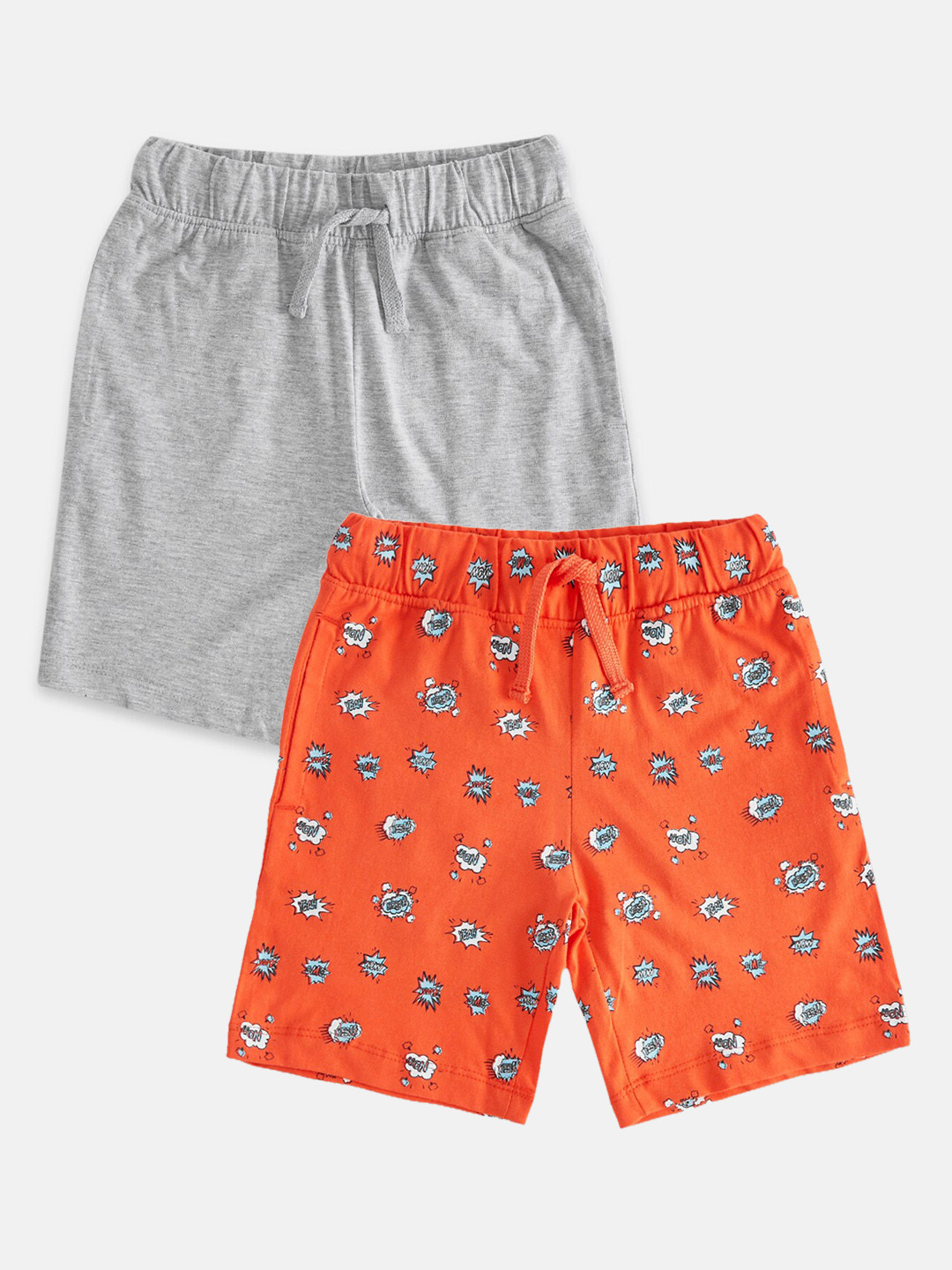 Buy Pantaloons Junior Boys Grey Conversational Printed Shorts Shorts