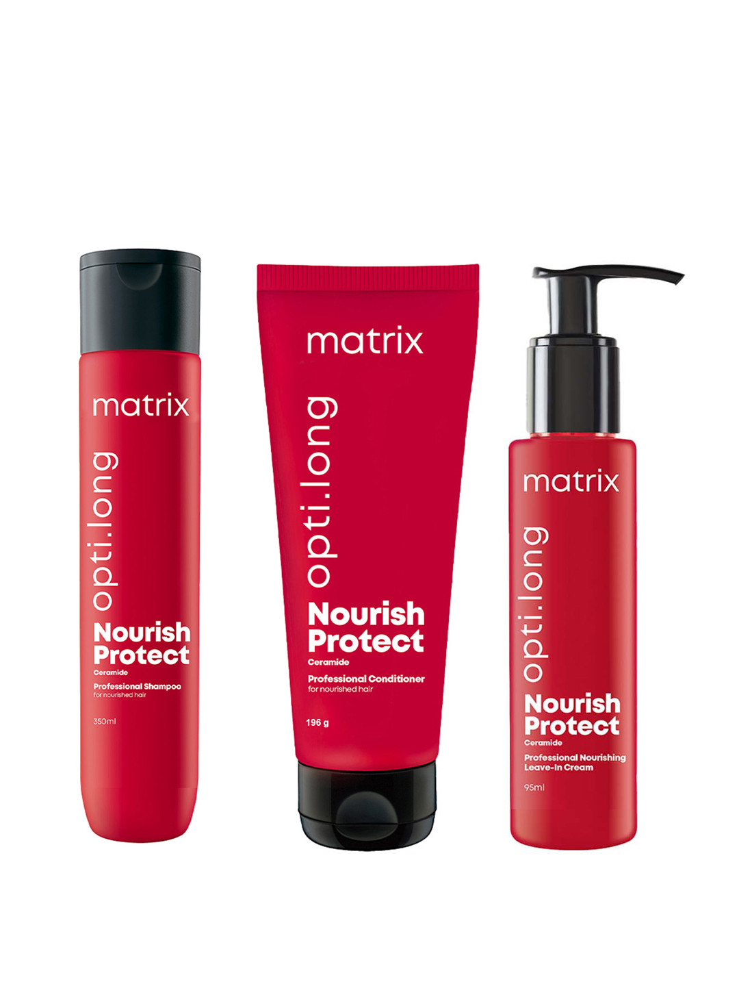 Buy MATRIX Set Of Opti Long Shampoo + Conditioner + Serum With Ceramides For Dull Hair Hair