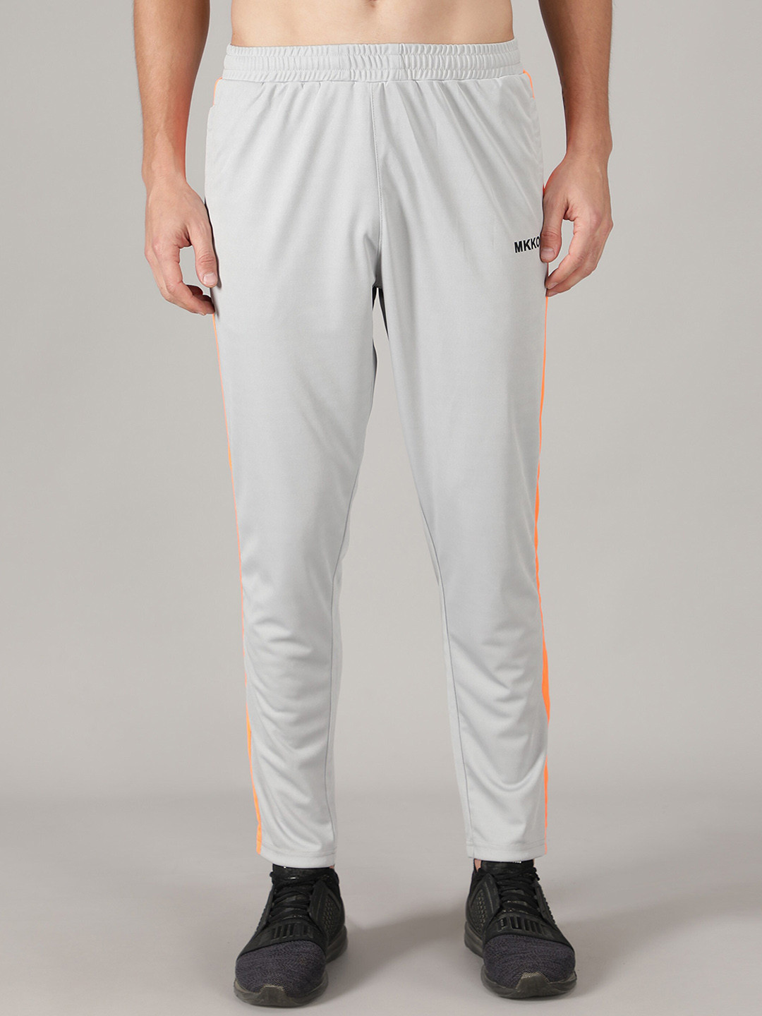 Buy MKKO Men Grey Solid Slim Fit Track Pants Track Pants for Men