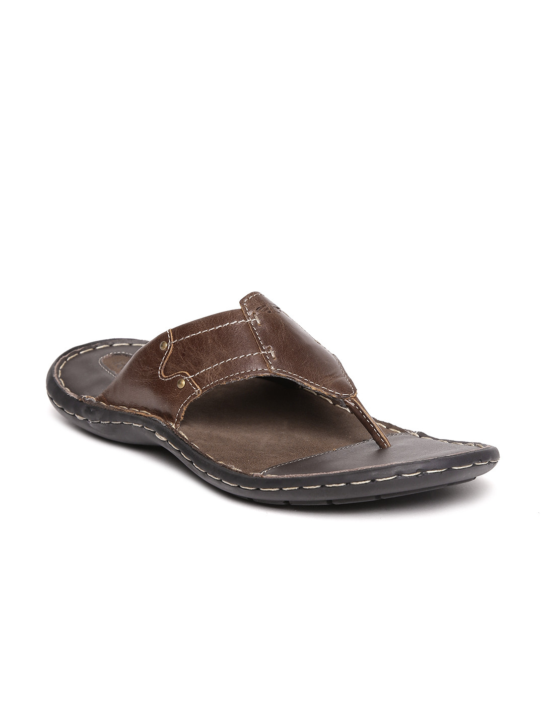 Buy Red Tape Men Brown Leather Sandals - Sandals for Men 1937445 | Myntra