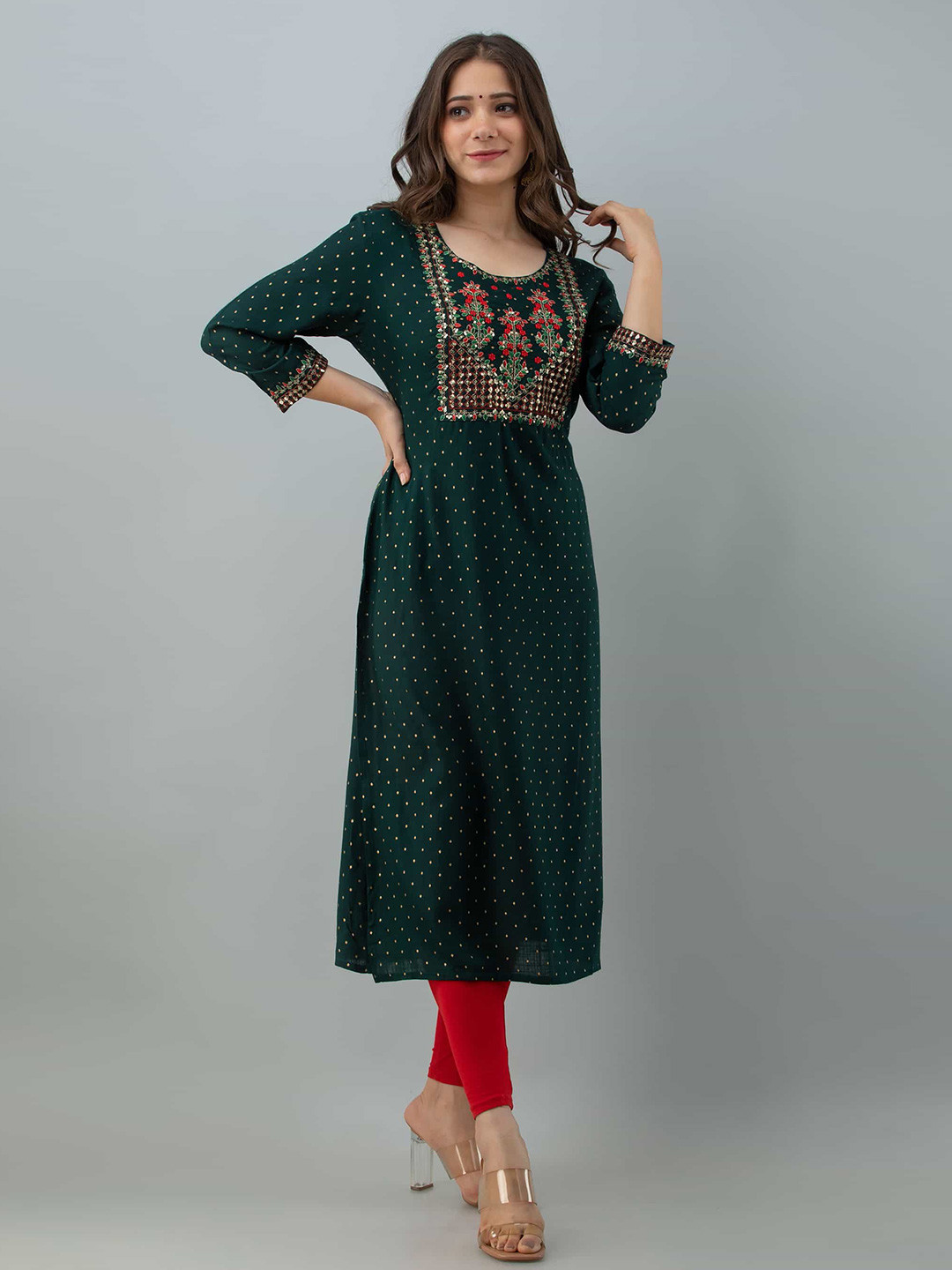 Buy NAYRAH Women Green Printed Kurta Kurtas for Women 19386046 Myntra